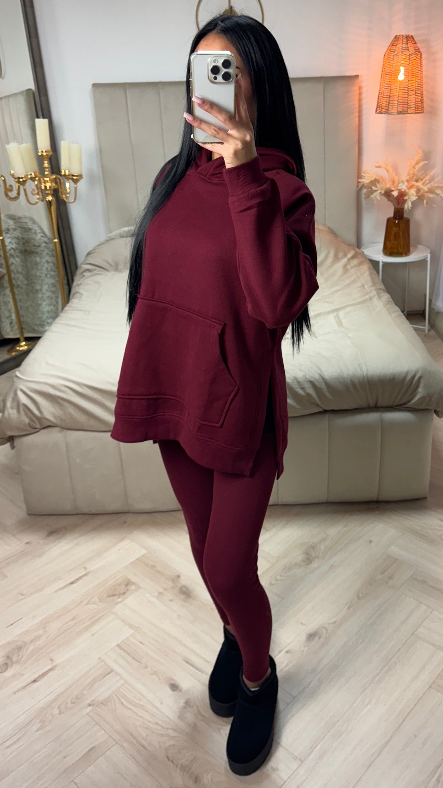 Premium Quality Hoodie +  Premium Ribbed Legging Set