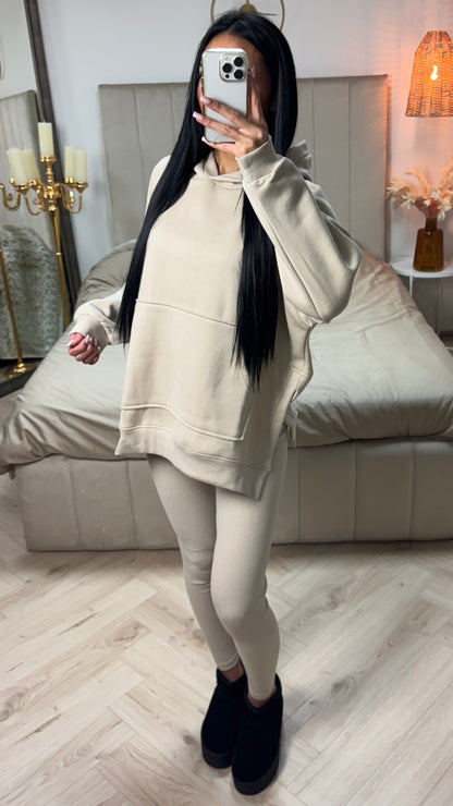 Premium Quality Hoodie +  Premium Ribbed Legging Set