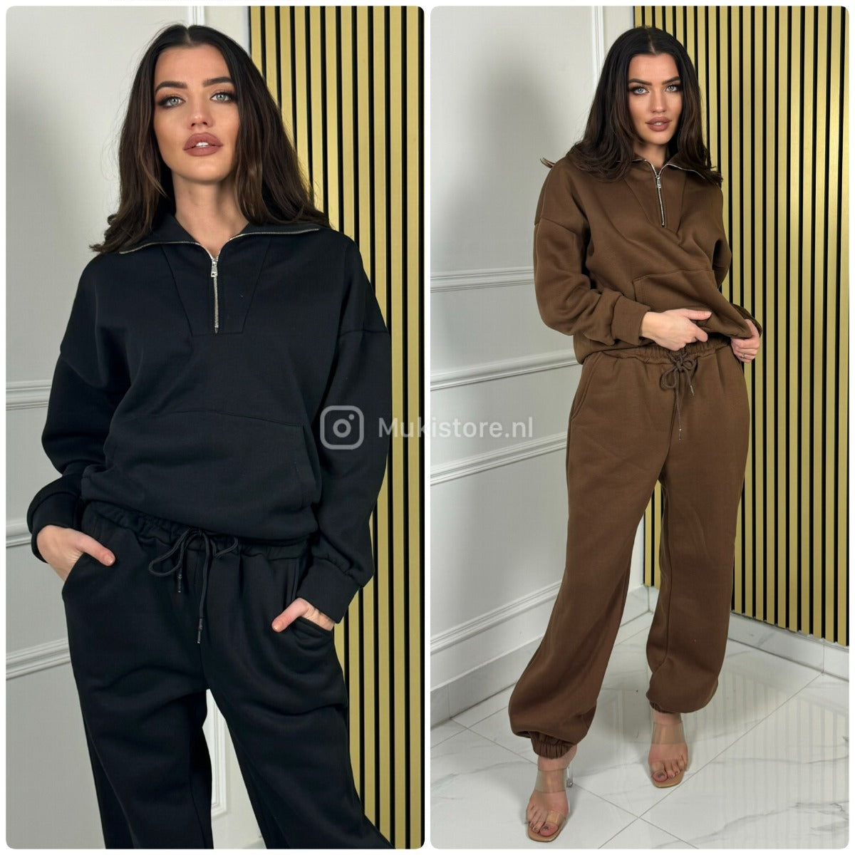 Premium Quality Thick Joggingset Zipper Detail