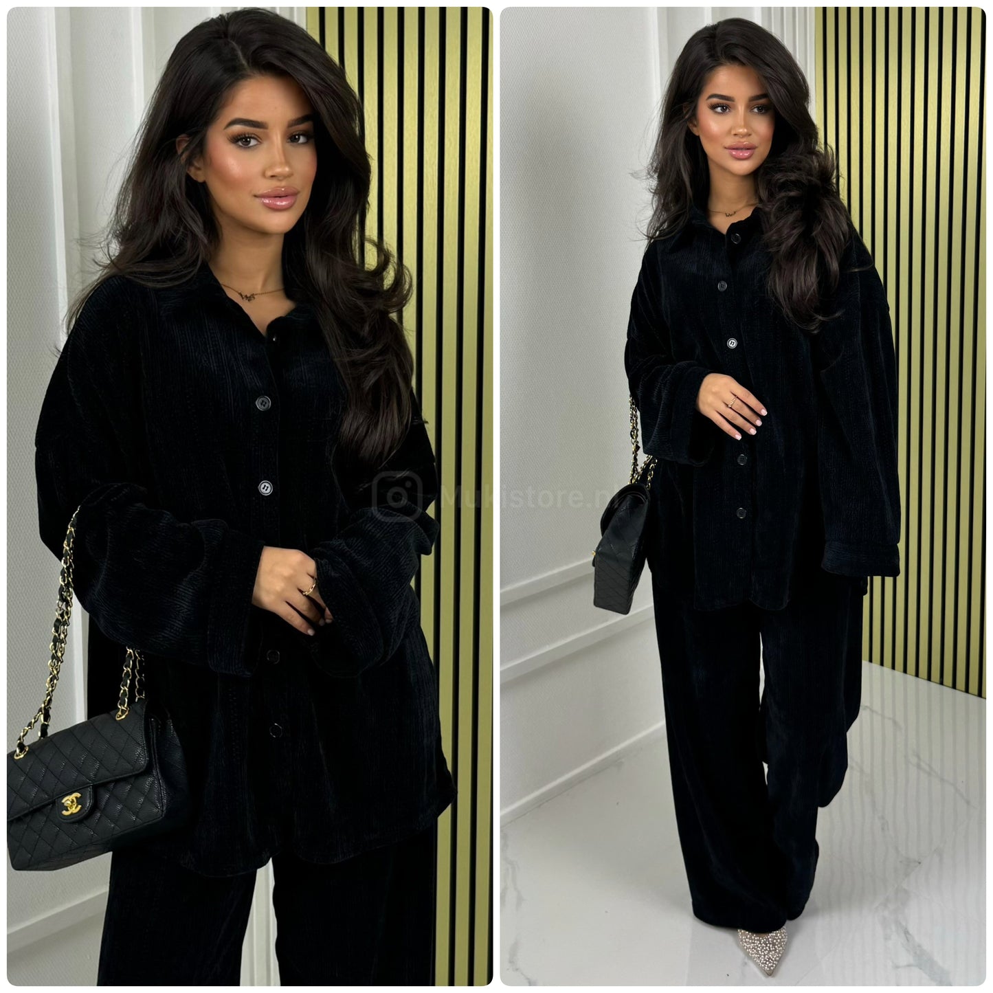 Thick Gloss Design Material Blouse Set