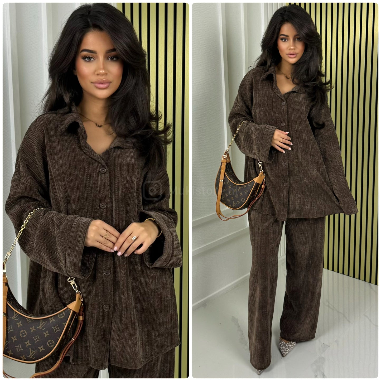 Thick Gloss Design Material Blouse Set