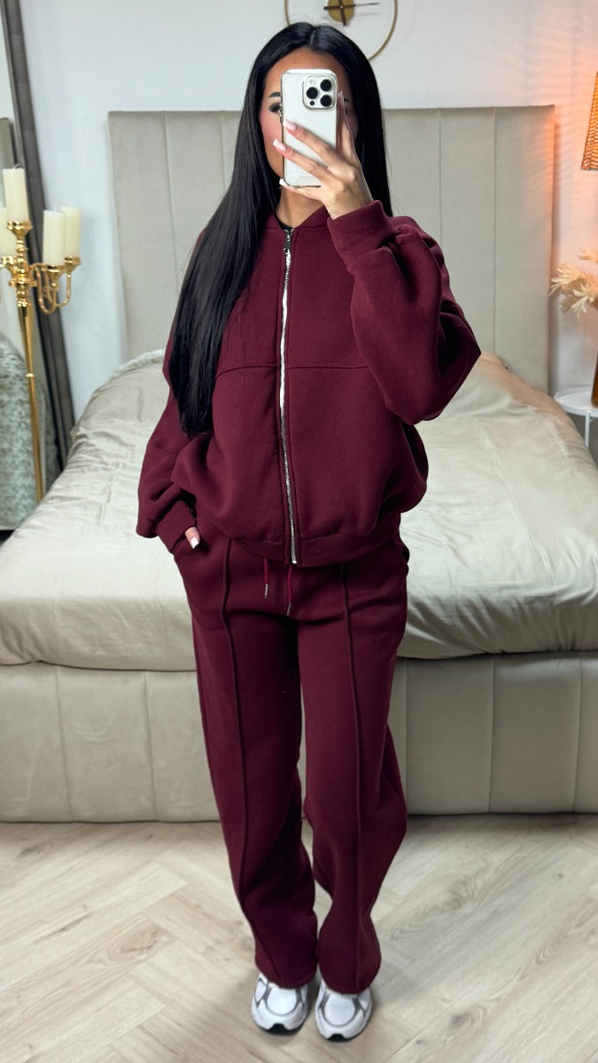 Thick Jogging Zipper Set Seam Details