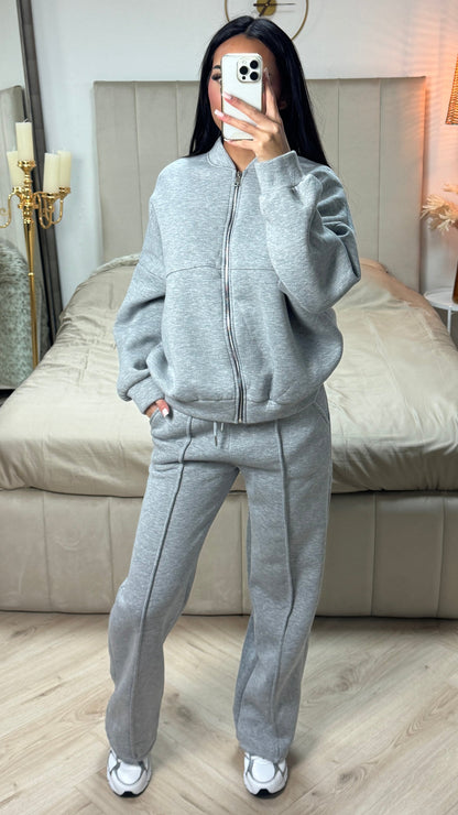 Thick Jogging Zipper Set Seam Details